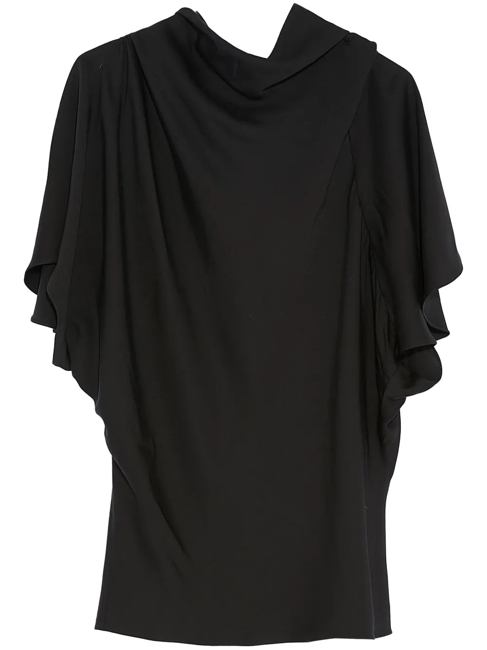 Asymmetric Matte-Satin Top