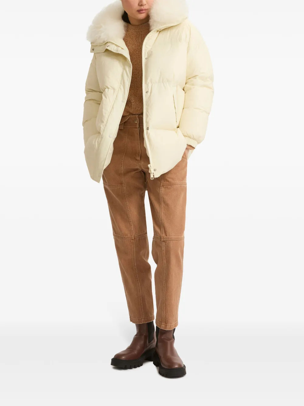 Padded-Design Coat