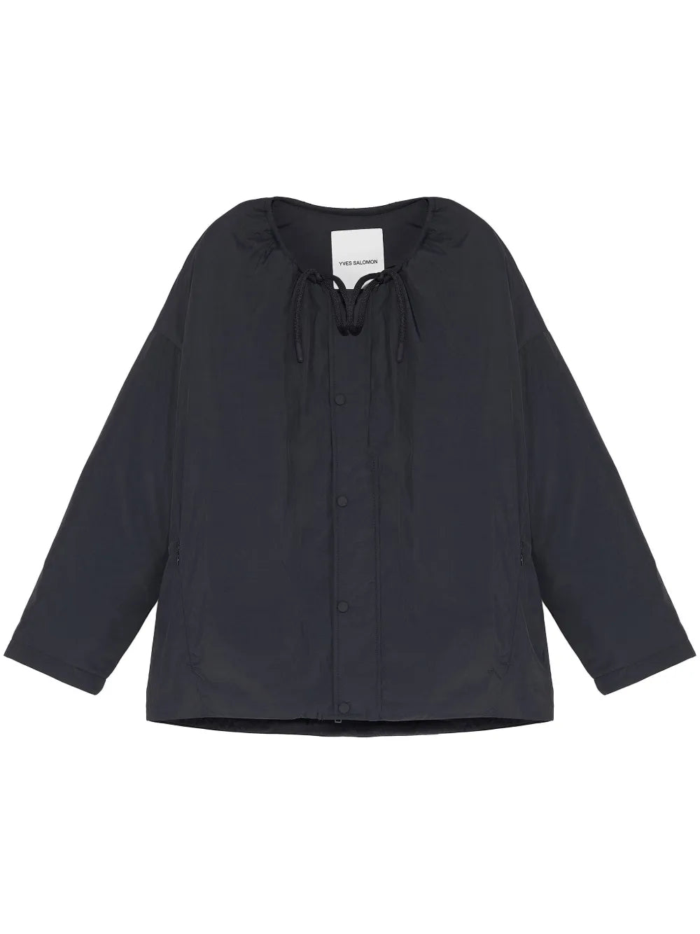 Drawstring-Neck Down Jacket