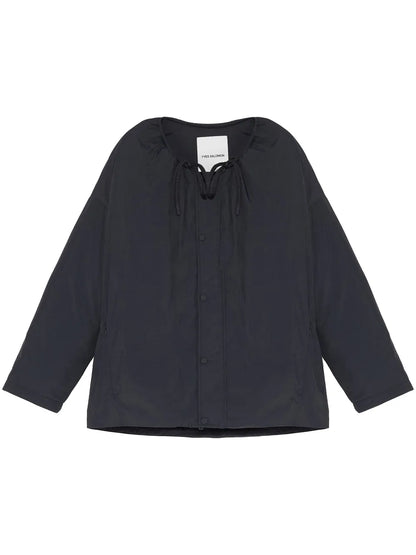 Drawstring-Neck Down Jacket