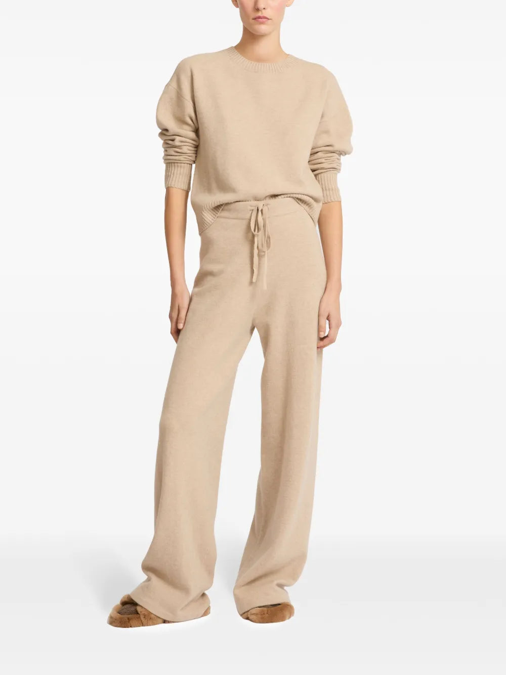 Knitted Wide-Leg Trousers