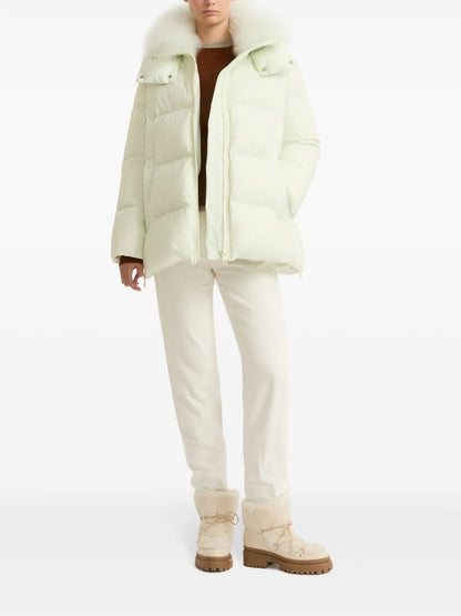 Shearling-Trimmed Down Jacket