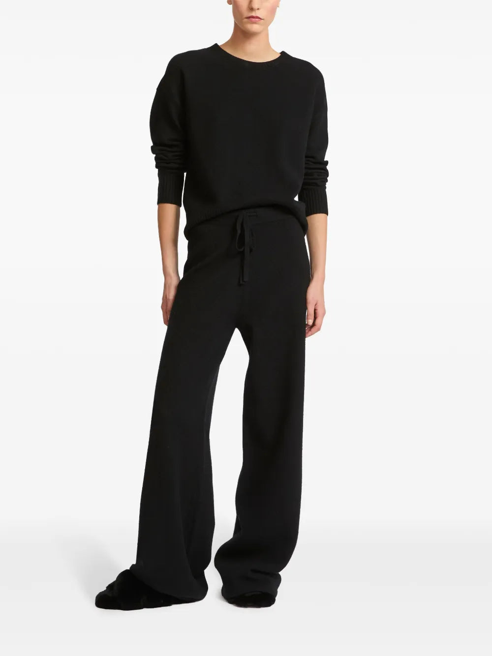Knitted Wide-Leg Trousers