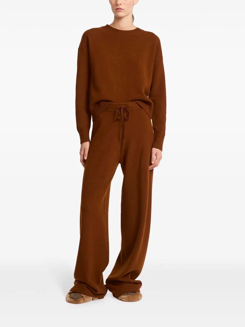 Knitted Wide-Leg Trousers