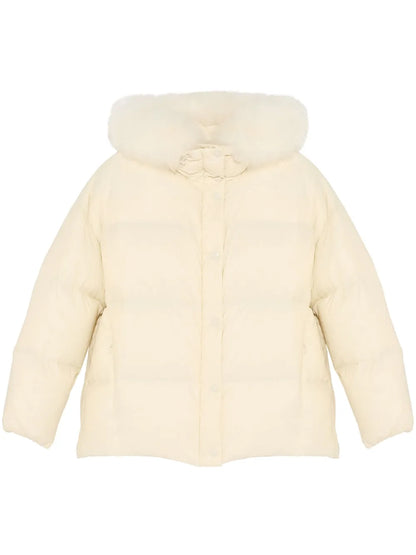 Lambswool-Trimmed Hooded Jacket