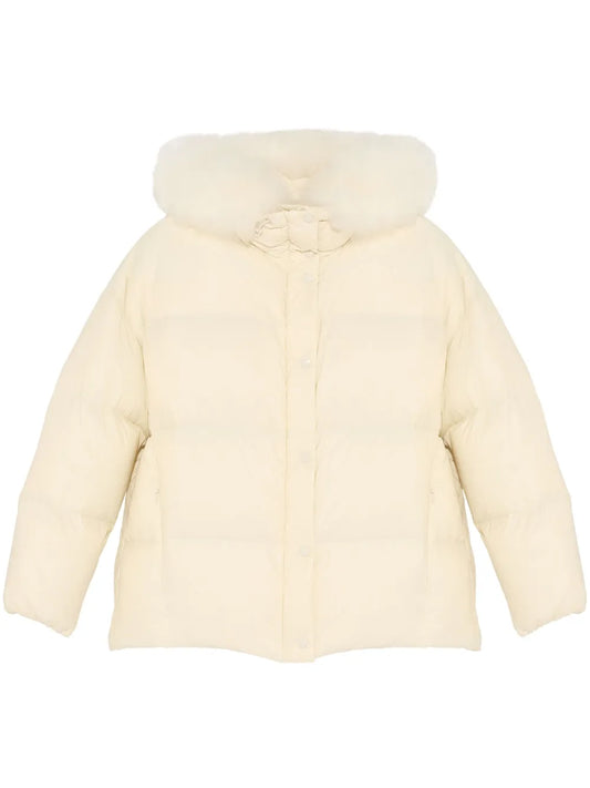 Lambswool-Trimmed Hooded Jacket