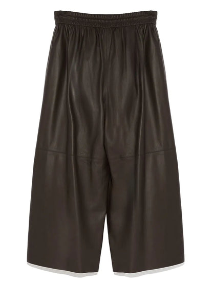 Culotte Leather Trousers