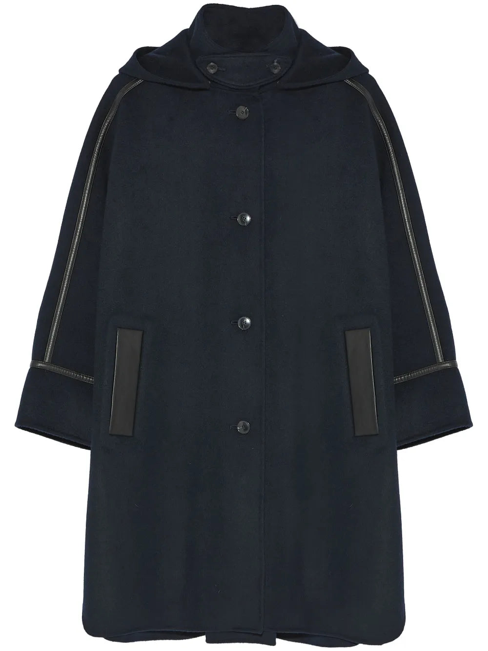 Cashmere-Blend Hooded Cape