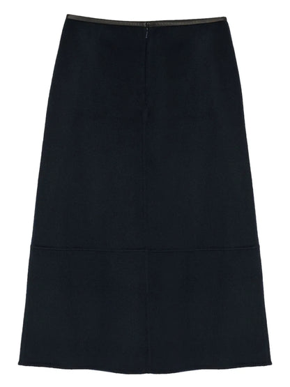 Double-Sided Midi Skirt