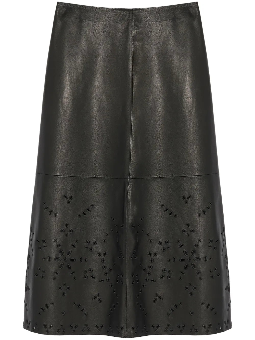 Leather Midi Skirt