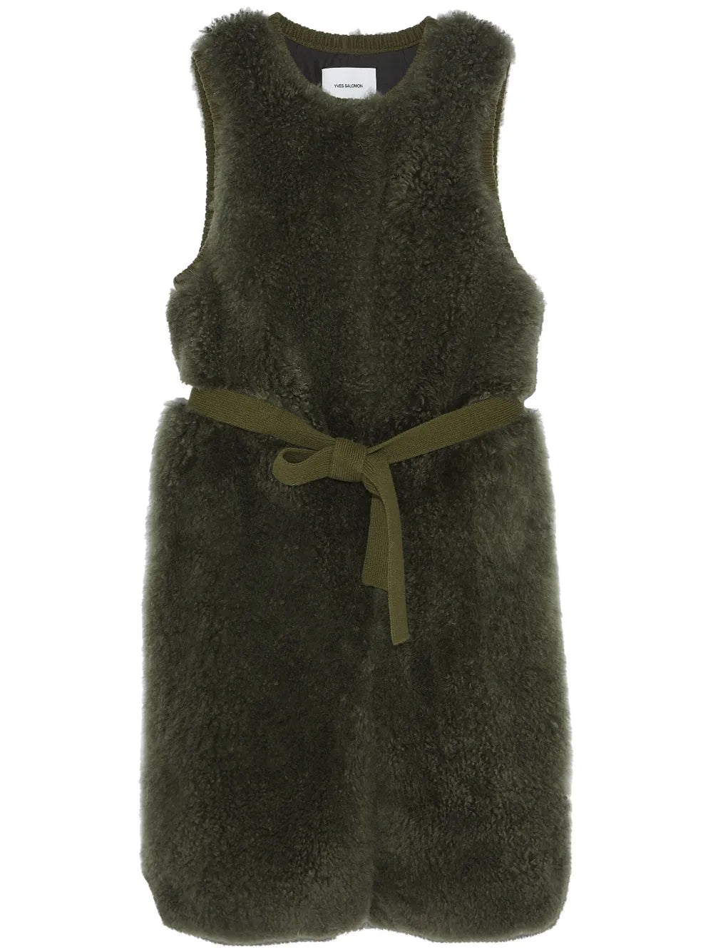 Belted Shearling Gilet