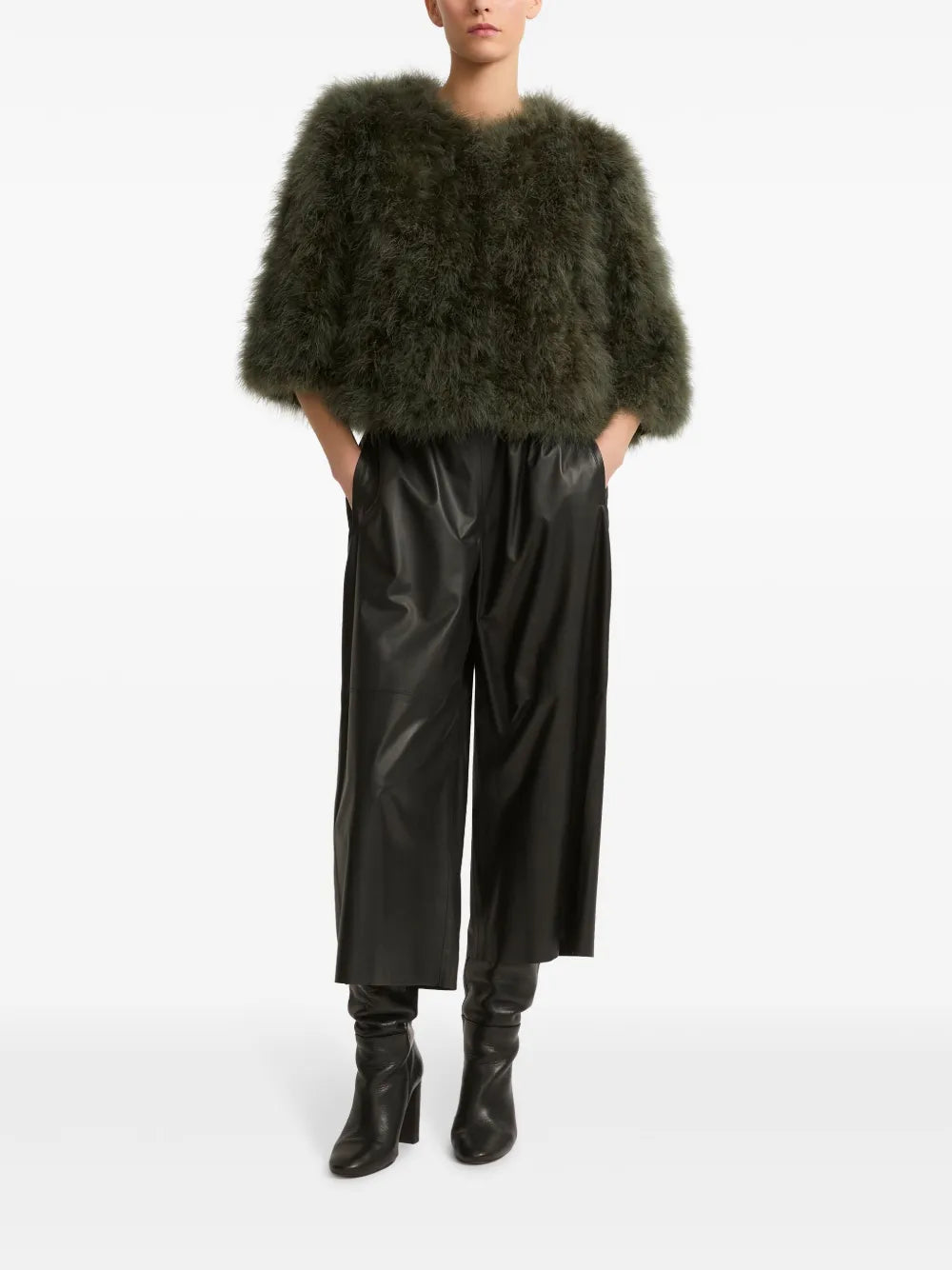 Culotte Leather Trousers