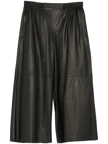 Culotte Leather Trousers