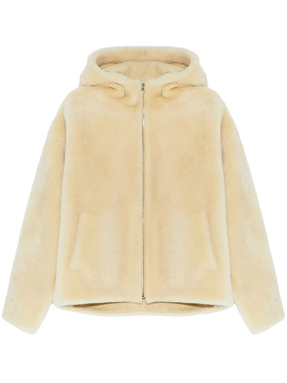 Hooded Shearling Jacket