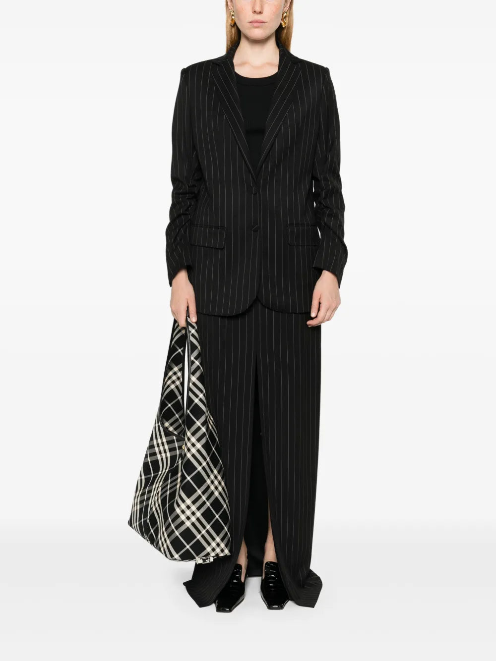 Pintstriped Maxi Skirt