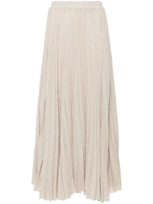 Pleated Midi Skirt