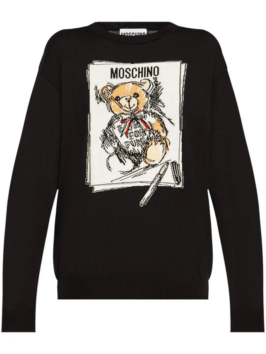 Embroidered-Logo Sweater
