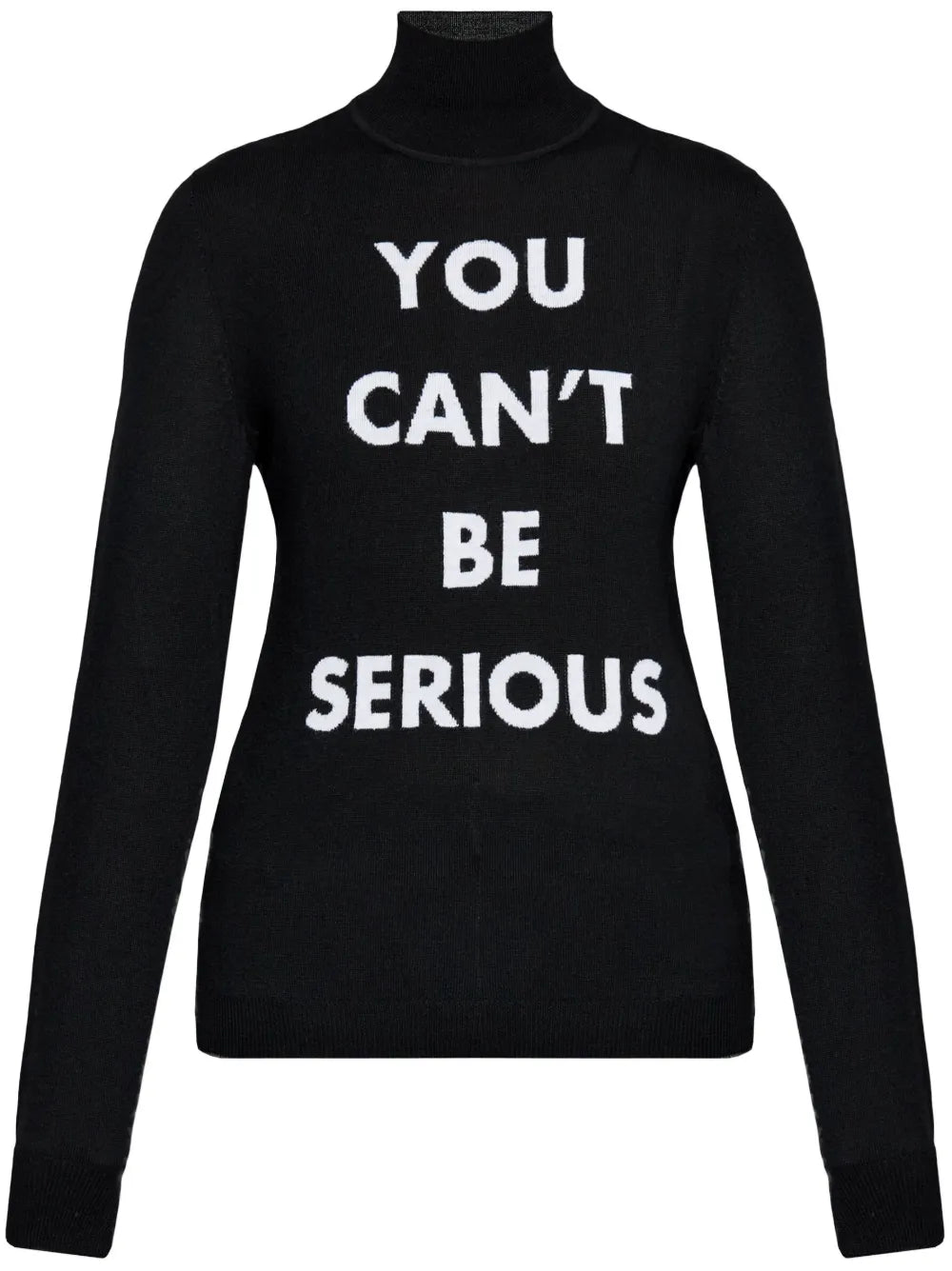 Slogan Intarsia-Knit Top