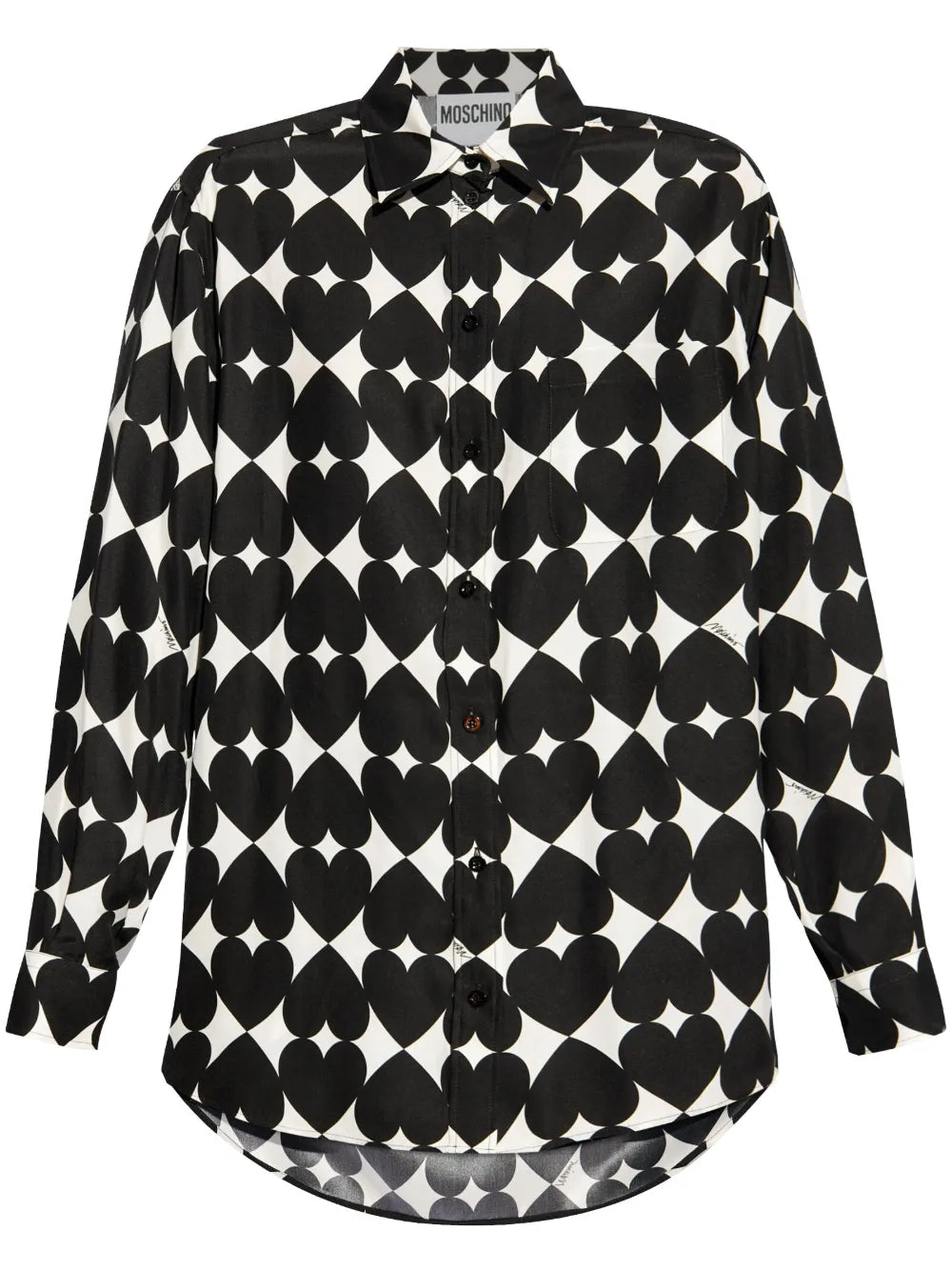 All-Over Heart Print Shirt