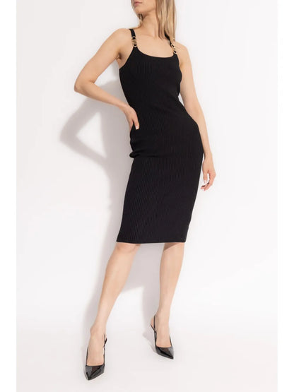 Ribbed-Knit Midi Dress