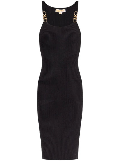 Ribbed-Knit Midi Dress