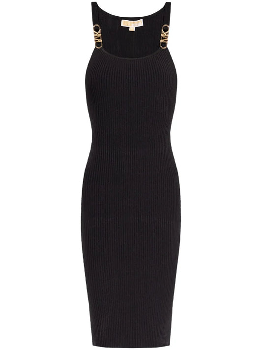 Ribbed-Knit Midi Dress