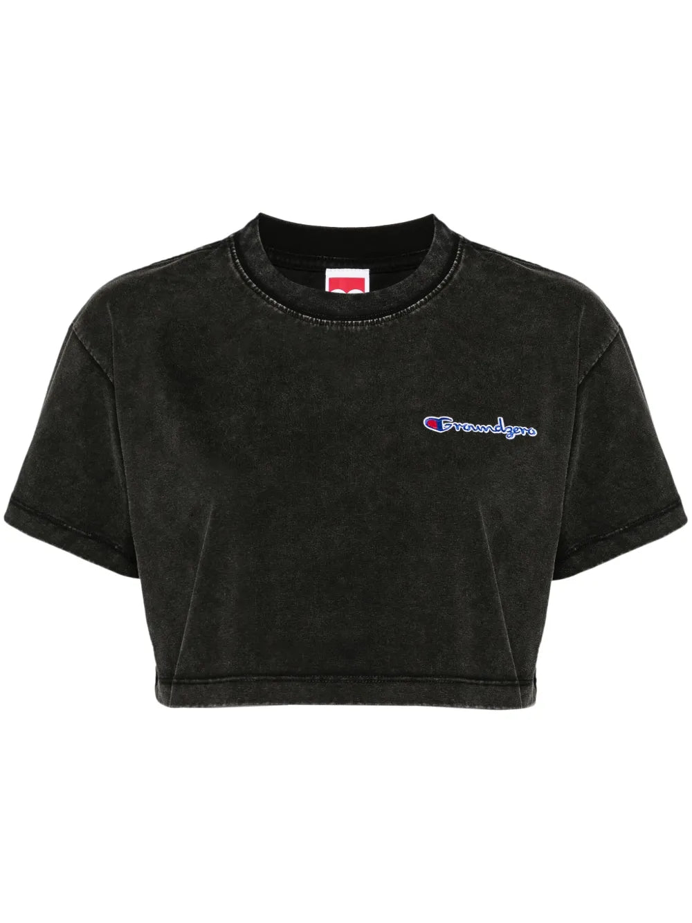 Logo-Patch Cropped T-Shirt