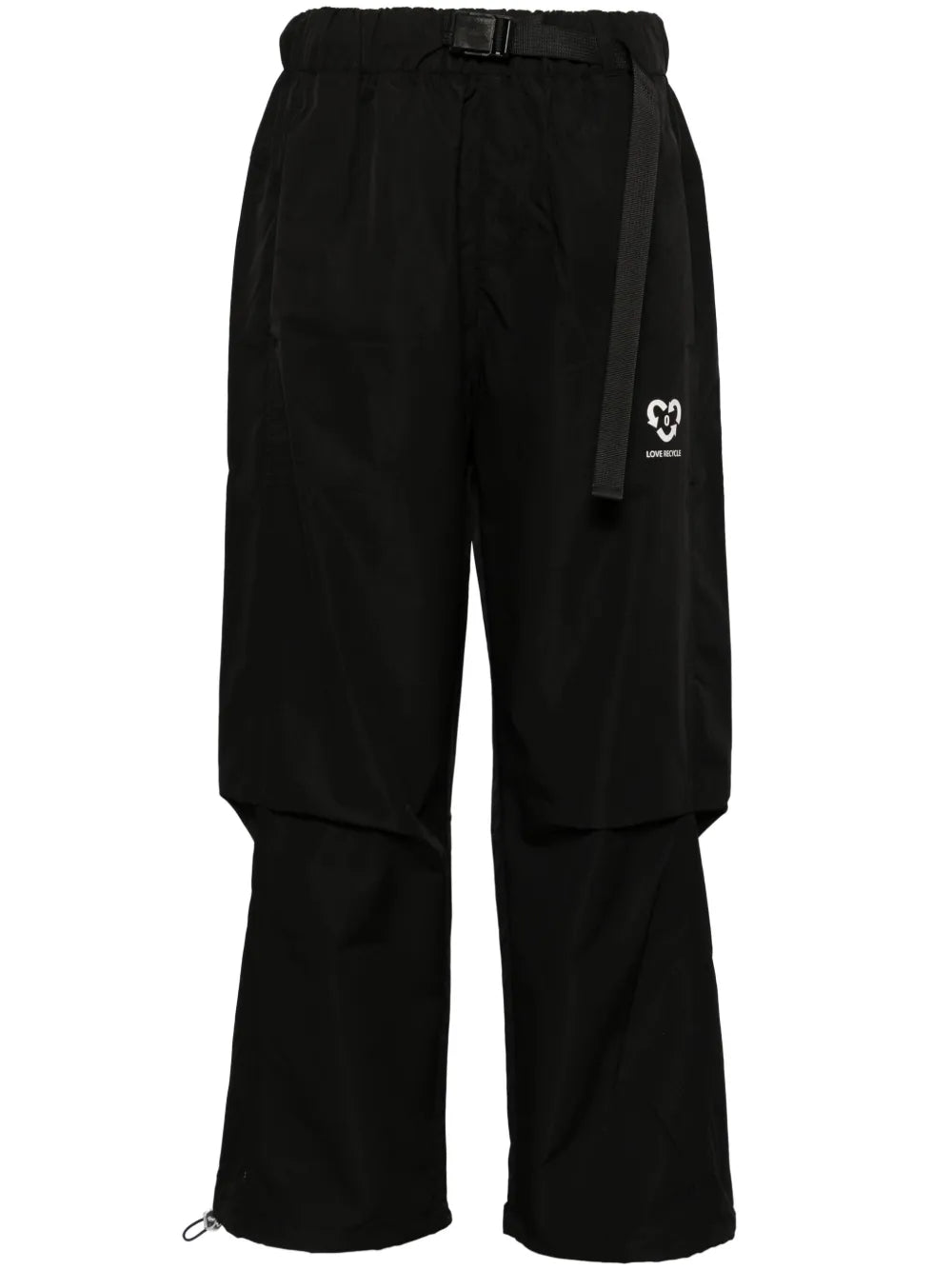 Belted Straight-Leg Cargo Pants