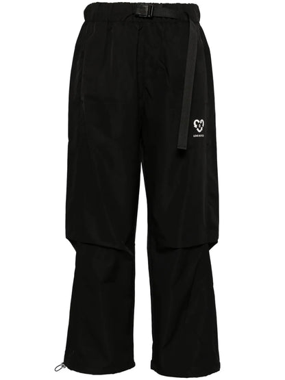 Belted Straight-Leg Cargo Pants