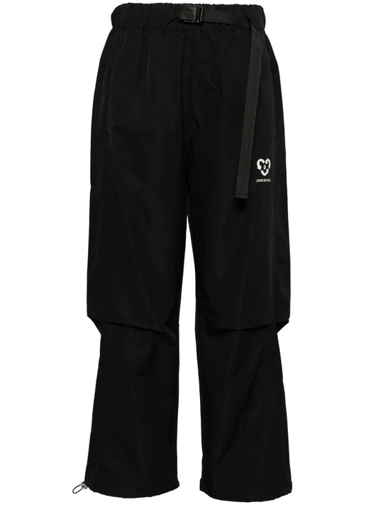 Belted Straight-Leg Cargo Pants