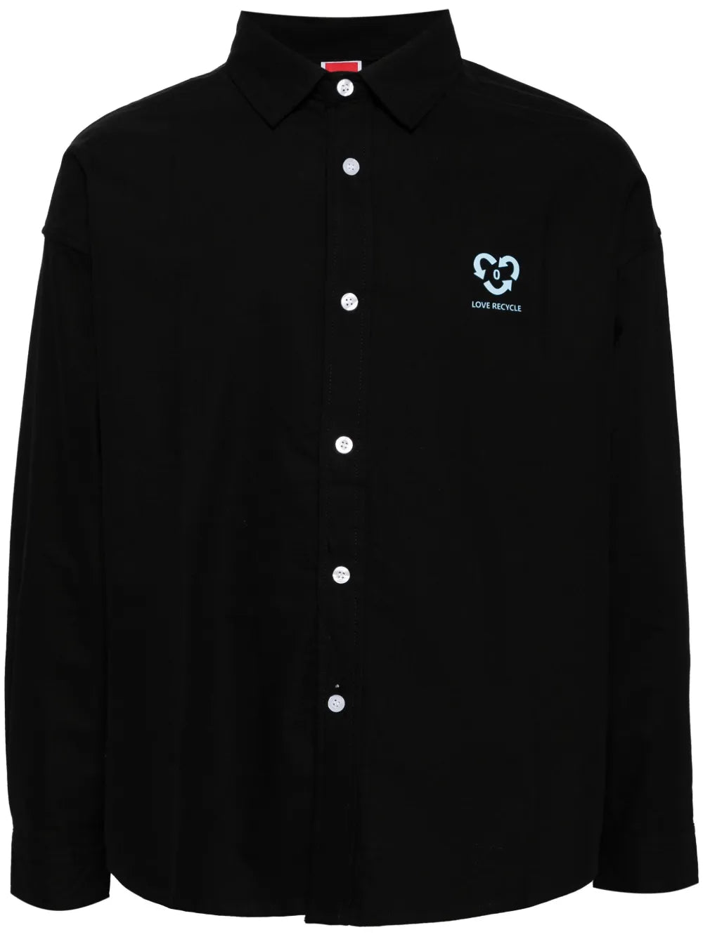 Logo-Print Cotton Shirt