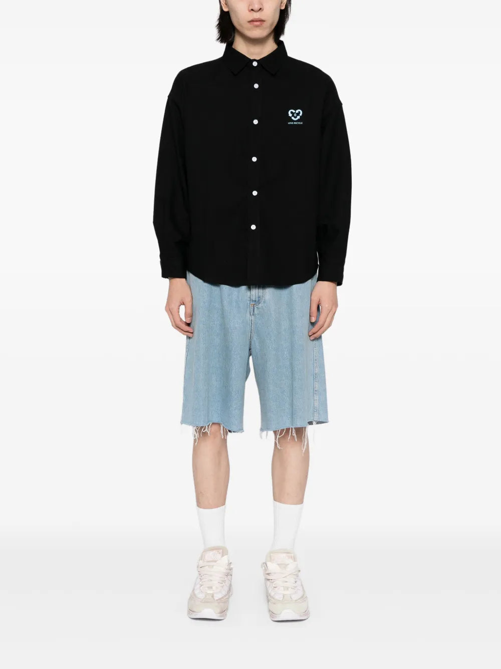 Logo-Print Cotton Shirt