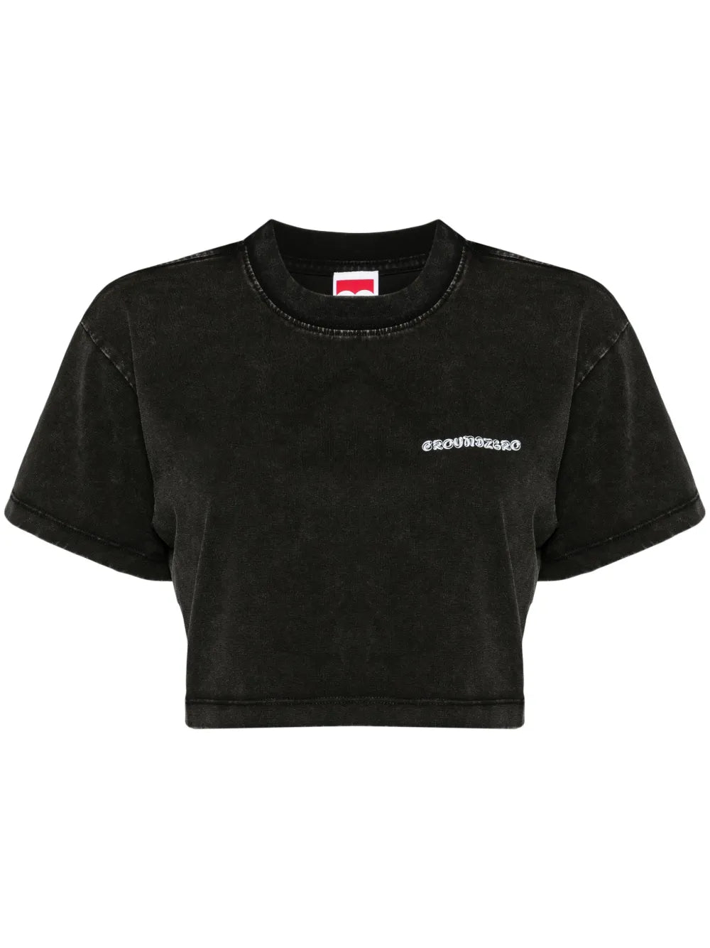 Logo-Print Cropped T-Shirt