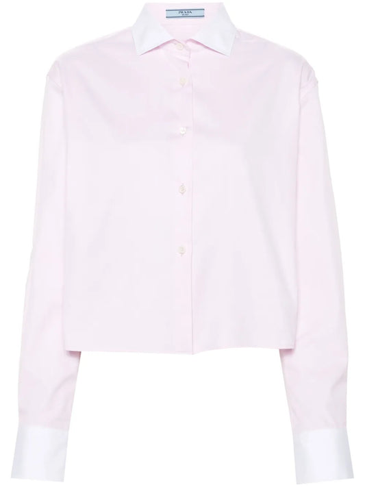 Logo-Embroidered Cotton Shirt