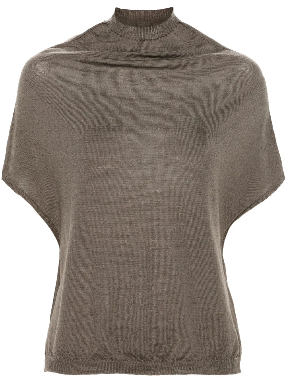 Cowl-Neck Wool Top