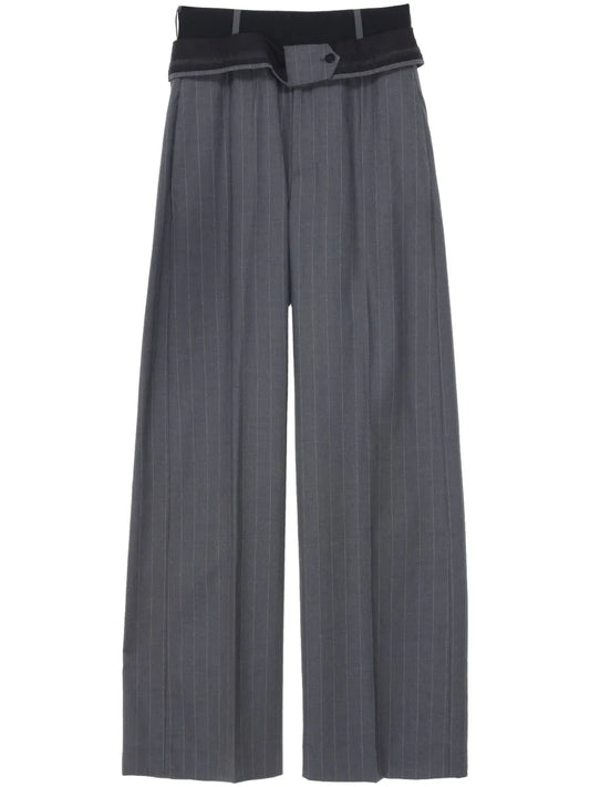 Inside-Out Belt Tailored Trousers