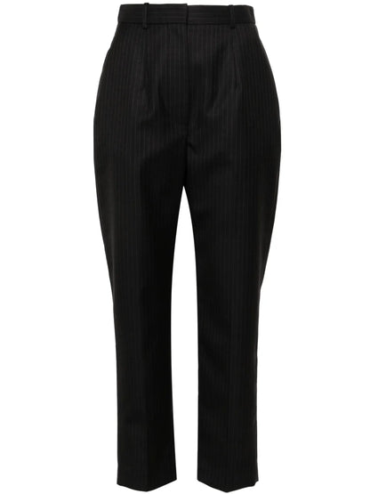 Pinstripe-Pattern Trousers