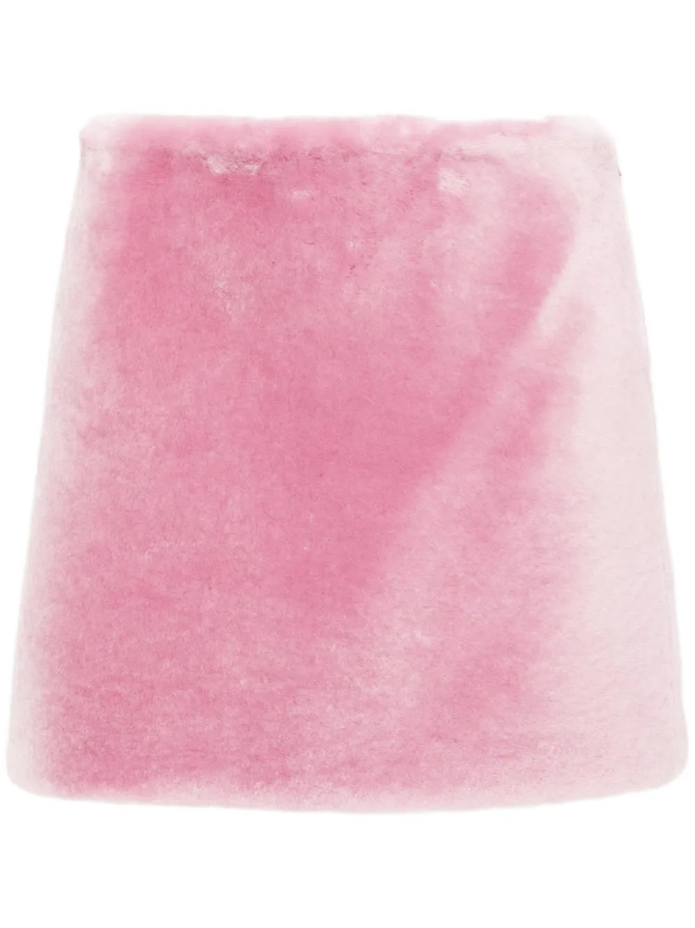 Shearling A-Line Miniskirt