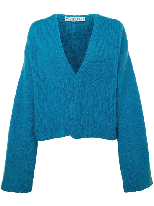 Logo-Appliqué V-Neck Cardigan