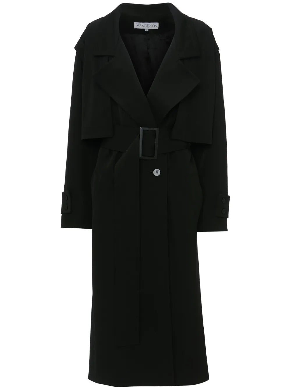 Virgin-Wool Trench Coat