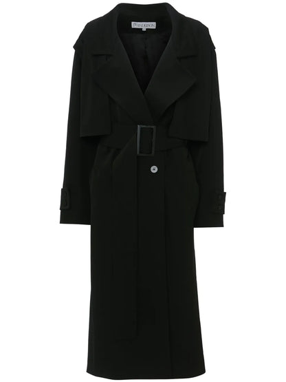 Virgin-Wool Trench Coat