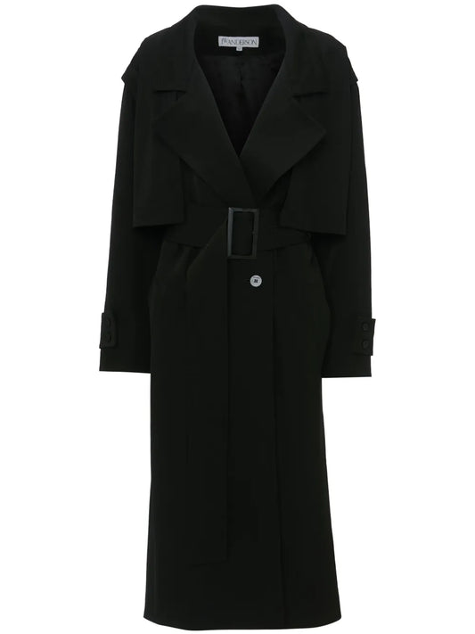 Virgin-Wool Trench Coat