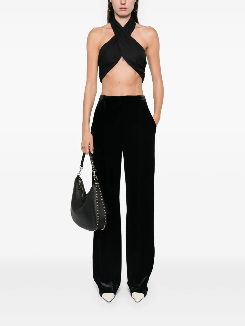 Crossover-Straps Crop Top