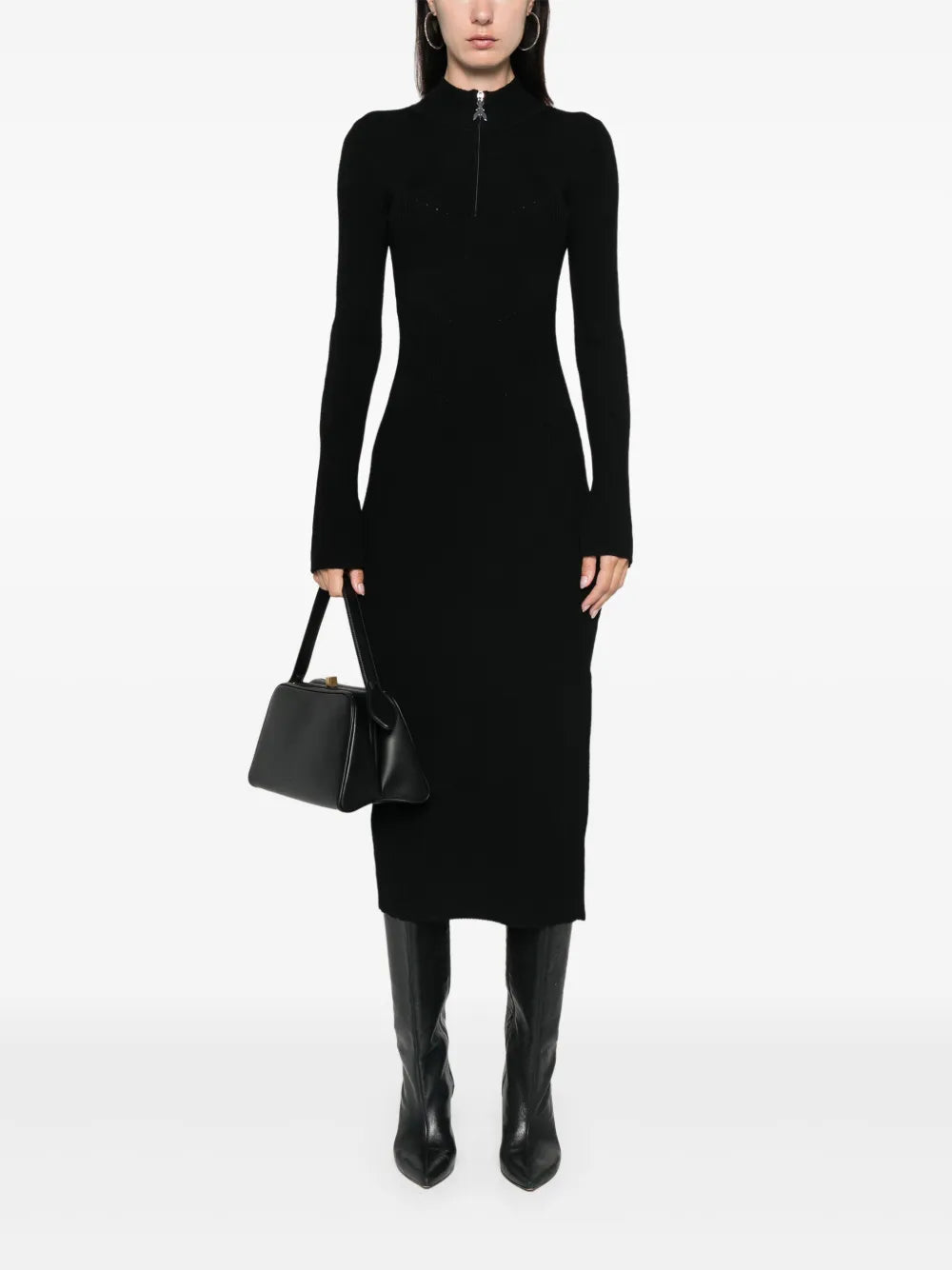 Logo-Charm Midi Dress