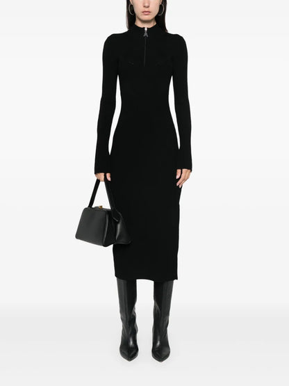 Logo-Charm Midi Dress