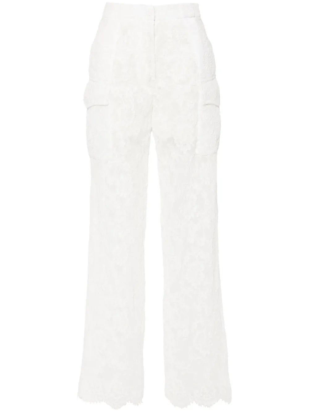 Broderie-Lace Cargo Trousers