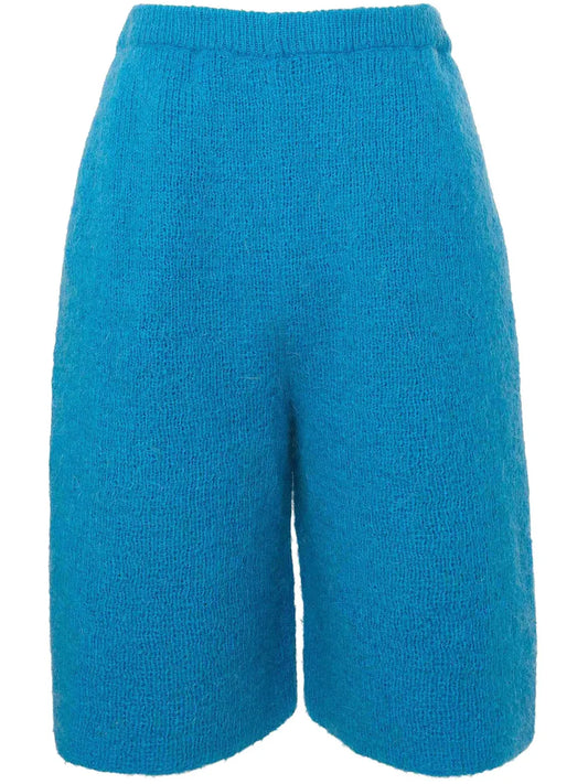 Logo-Appliqué Knit Bermuda Shorts