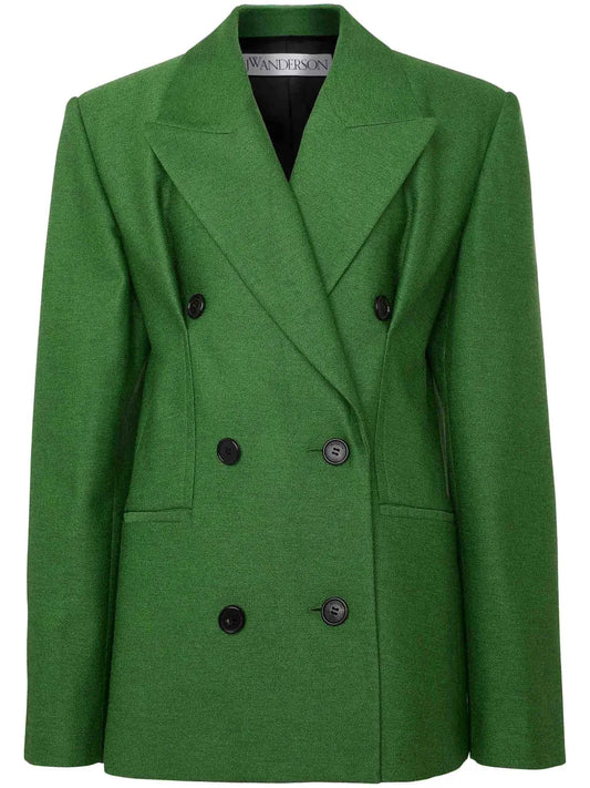 Double-Breasted Hourglass Blazer