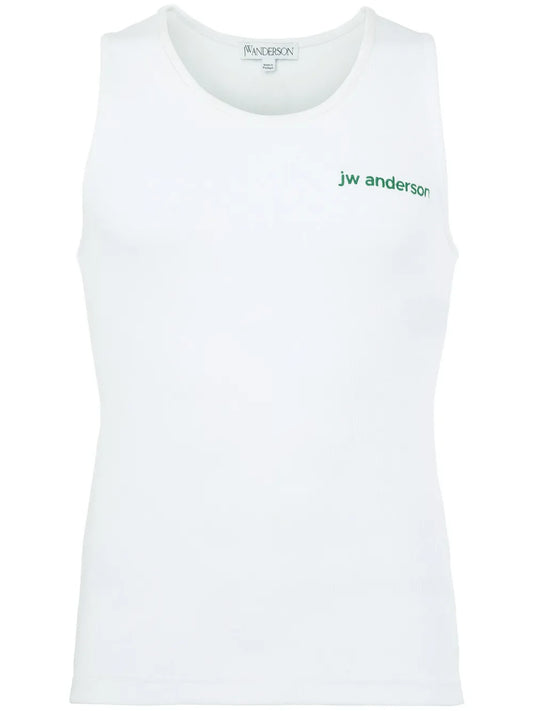 Embroidered Jersey Tank Top