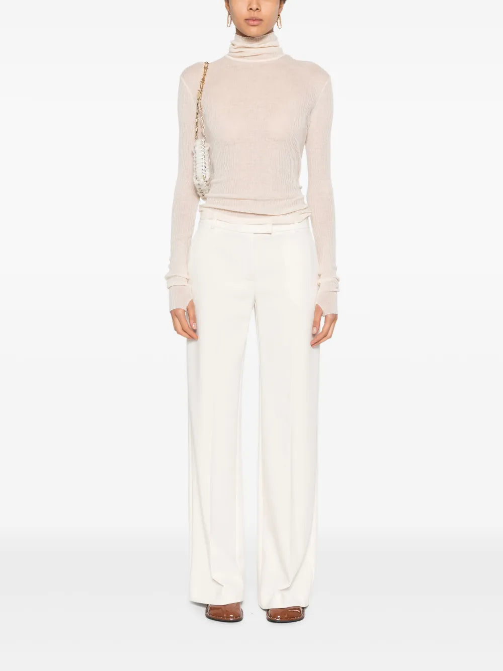 Low-Rise Twill Trousers